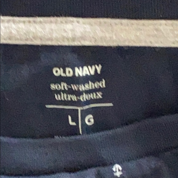 Men’s Old Navy anchor T-shirt top soft Wash blue L nautical beach preppy - Picture 4 of 5